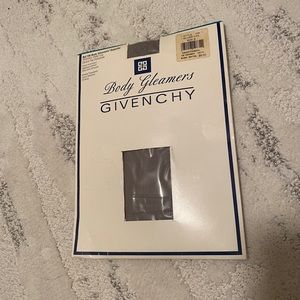 Vintage Givenchy Body Gleamers “Silver Fox” Shimmery Sheer Leg Size B